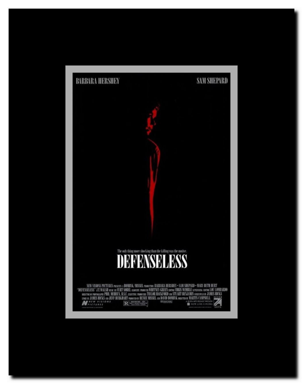 Defenseless Framed Movie Poster