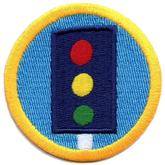 Defensive Driving Scout Merit Badge Embroidered Iron on Patch