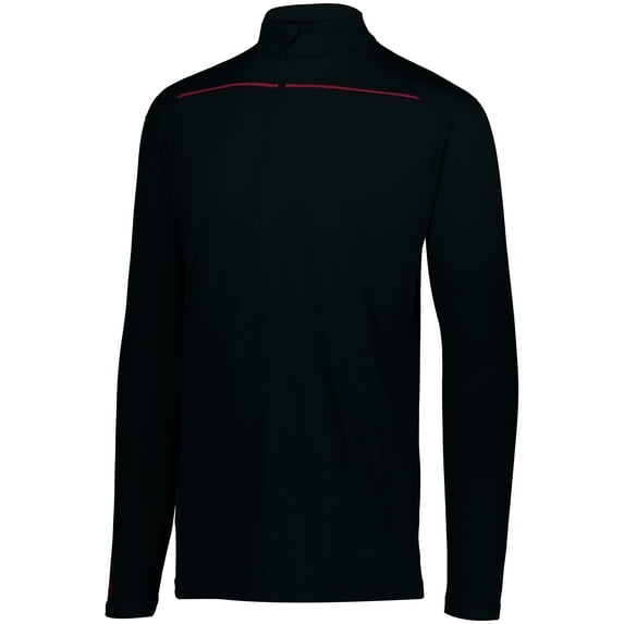 HOLLOWAY DEFER PULLOVER, S, BLACK/SCARLET