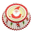 thumbnail image 1 of DefiDgd 100pcs Christmas Paper Baking Cup,Oil-Proof Paper Cups,Cupcake Muffins Wrappers for Xmas Holiday Birthday Party Candy Cake Make Snack Christmas Decorations Supplies(D), 1 of 7