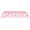 thumbnail image 1 of DefiDgd 108x54inch Valentine's Day Pink Bow Theme Paper Tablecover,Disposable Tableware Dinner Supplies for Birthday Anniversary Wedding Party Decorations(E), 1 of 7