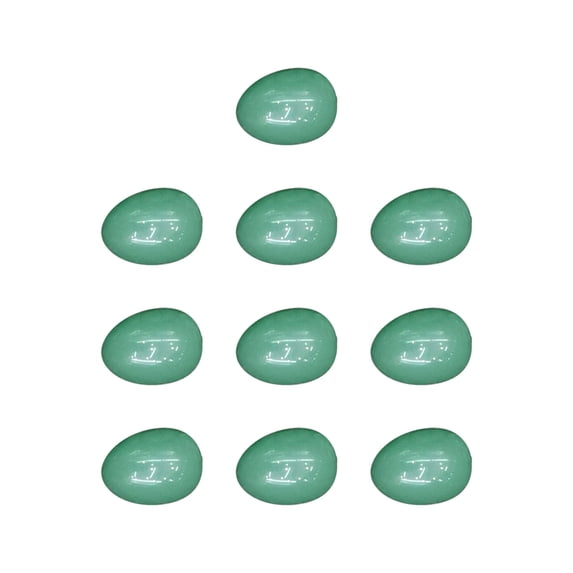 DefiDgd 10pcs Easter Eggs Statue,Crystal Decorative Egg Figurine Small Round Oval Egg for Vase Filler Home Party Tabletop Decor(M)