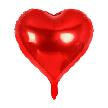 DefiDgd 10pcs Heart Balloons Decoration,Heart Shape Foil Balloons for Valentines Day Birthday Wedding Holiday Party Decorations(Red)