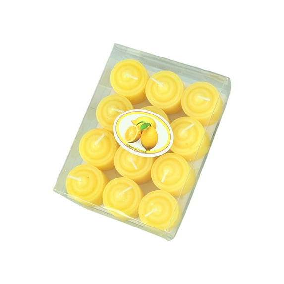 DefiDgd 12pcs Small Candle Floating Tea Lights,Wedding Party Candle Small Votive Candles Mini Candles for Valentine's Day Parties Weddings Holidays Home Decor(Yellow)