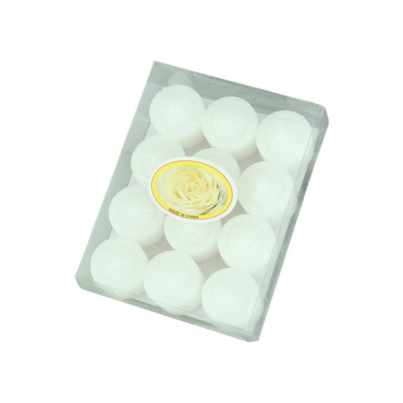 DefiDgd 12pcs Small Candle Floating Tea Lights,Wedding Party Candle Small Votive Candles Mini Candles for Valentine's Day Parties Weddings Holidays Home Decor(White)