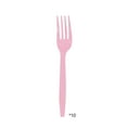 thumbnail image 1 of DefiDgd 16pcs Easter Disposable Tableware Plastic Fork,Pink Theme Party Supplies for Easter Dinner Birthday Celebration Spring Holiday Decorations, 1 of 6