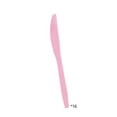 thumbnail image 1 of DefiDgd 16pcs Easter Disposable Tableware Plastic Knife,Pink Theme Party Supplies for Easter Dinner Birthday Celebration Spring Holiday Decorations, 1 of 6