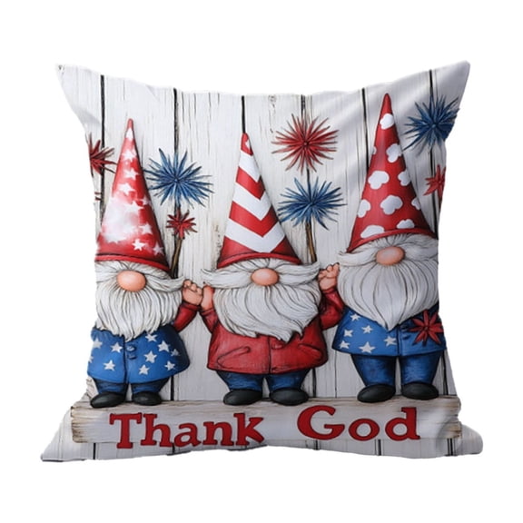 DefiDgd 18x18inch Independence Day Pillowcases,America Anniversary Holiday Decorative Pillow Cover for Farmhouse Sofa Living Room Bedroom Home(AAA)