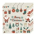 thumbnail image 1 of DefiDgd 20Pcs Christmas Paper Napkins,Christmas Theme Merry Christmas Disposable Guest Towel Napkins Xmas Holiday Snowflakes Dinner Hand Napkin for Winter New Year Party Supplies(A), 1 of 5