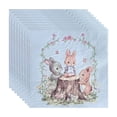 thumbnail image 1 of DefiDgd 20pcs Easter Colorful Flower Bunny Napkins Disposable Paper Napkins for Spring Them Celebrations Birthday Party Dinner Supplies(Blue), 1 of 6