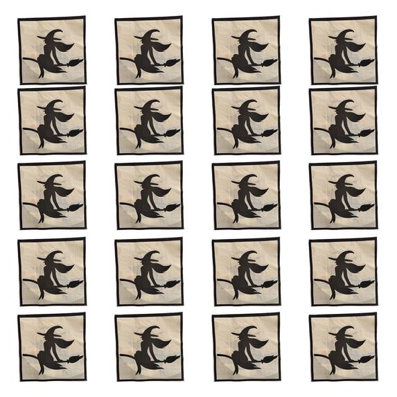 DefiDgd 20pcs Halloween Witch Pattern Disposable Paper Napkin,Holiday Paper Dinnerware for Fall Halloween Holiday Birthday Party Dinner Dessert Serving Table Home Decor Supplies(D)
