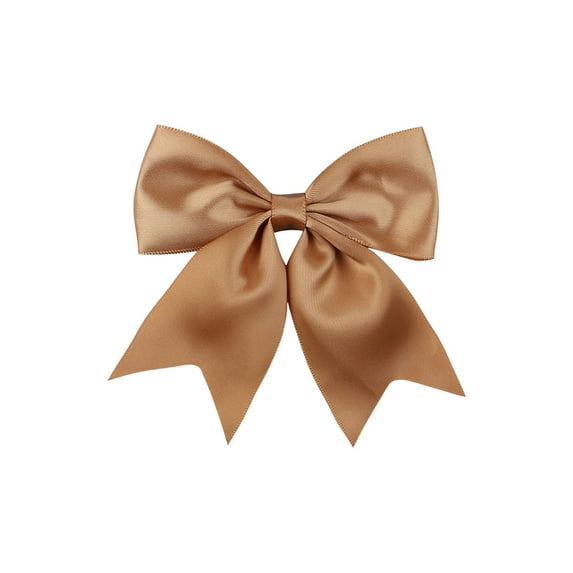 DefiDgd 20pcs Mini Satin Bows,Crafts Small Bows for Gift Wrapping Hair Accessories Clothespins Wedding Gift Box Ornament(Gold)