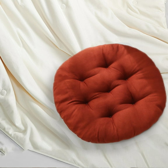 DefiDgd 20x20inch Thicken Round Seat Cushions,Velvet Soft Slow-Rebound Chair Pads,Comfort Chair Pillow Cushion for Kitchen Dining Office Living Room Chairs(S)