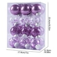 thumbnail image 1 of DefiDgd 24pcs 2.36inch Christmas Balls Ornaments for Christmas Decorations,Xmas Tree Shatterproof Ornaments,Party Supplies Tree Hanging Decoration(Hot Pink), 1 of 2