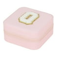 thumbnail image 1 of DefiDgd 26 Letters Pink Velvet Jewelry Storage Box,Detachable Earrings Holder Organizer Earring Case Jewelry Showcase Box,Home Decoration,Birthday Gift for Women(Q), 1 of 4