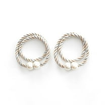 DefiDgd 2pcs 16inch Magnetic Curtain Straps Clips,Decorative Rope Curtain Holdbacks,Convenient Draperies Ties Backs for Thin or Thick Window Draperies(Beige)