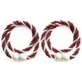 thumbnail image 1 of DefiDgd 2pcs 16inch Magnetic Curtain Straps Clips,Decorative Rope Curtain Holdbacks,Convenient Draperies Ties Backs for Thin or Thick Window Draperies(Red), 1 of 2