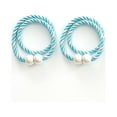 thumbnail image 1 of DefiDgd 2pcs 16inch Magnetic Curtain Straps Clips,Decorative Rope Curtain Holdbacks,Convenient Draperies Ties Backs for Thin or Thick Window Draperies(Sky Blue), 1 of 2