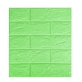 thumbnail image 1 of DefiDgd 2pcs 3D Wall Panels Peel and Stick,Waterproof Faux Brick Wall Panels Decorative Self Adhesive Tiles for Home Bedroom Living Room Stairs Kitchen(Green), 1 of 3