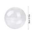 thumbnail image 1 of DefiDgd 3.15Inch Clear Plastic Fillable Ornaments,Clear Plastic Ornaments Balls,DIY Bath Mold for Christmas,Wedding, Party, Home Decor(B), 1 of 2
