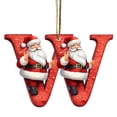 thumbnail image 1 of DefiDgd 3.15inch Christmas Tree 26 Letters and Santa Pendant Decoration,Acrylic Hanging Christmas Ornaments,Letter Christmas Indoor for Christmas Tree Ornaments Pendant Hanging Decorations(W), 1 of 6