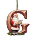 thumbnail image 1 of DefiDgd 3.15inch Christmas Tree 26 Letters and Santa Pendant Decoration,Acrylic Hanging Christmas Ornaments,Letter Christmas Indoor for Christmas Tree Ornaments Pendant Hanging Decorations(G), 1 of 6