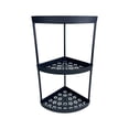 thumbnail image 1 of DefiDgd 3 Tier Household Corner Shelf Stand,Movable Space-Saving Storage Organizer for Kitchen Bathroom Bedroom Living Room Corner(Black), 1 of 6