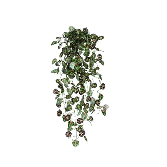 DefiDgd 39inch Fake Hanging Green Plants,UV Resistant Fake Vines Ivy Artificial Plants for Home Bedroom Living Kitchen Office Wall Patio Bookshelf Farmhouse Decorations(F)