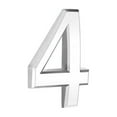 thumbnail image 1 of DefiDgd 3inch Self Adhesive House Numbers,3D Design Silver Numbers for Apartments, Houses,Rooms,Offices,Cars,Trucks Number Signs(Number4), 1 of 2