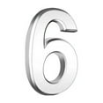 thumbnail image 1 of DefiDgd 3inch Self Adhesive House Numbers,3D Design Silver Numbers for Apartments, Houses,Rooms,Offices,Cars,Trucks Number Signs(Number6), 1 of 2