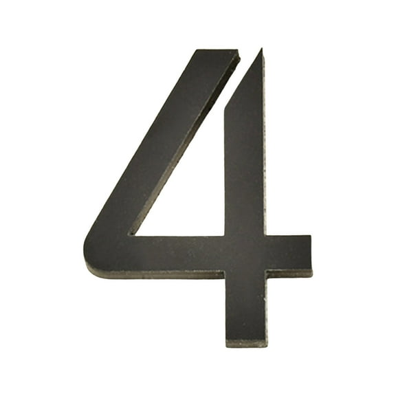 DefiDgd 4inch Address Number Floating House Number for Outside Door Top,Modern House Numbers,Garden Door Mailbox Decor Number with Mounting Hardware(Number4)