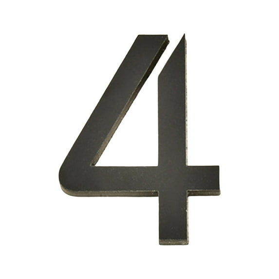DefiDgd 4inch Address Number Floating House Number for Outside Door Top,Modern House Numbers,Garden Door Mailbox Decor Number with Mounting Hardware(Number4)