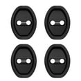 thumbnail image 1 of DefiDgd 4pcs Car Door Lock Strike Protector,Silicone Silent Shock Absorption Pad,Rust-Proof Door Lock Cover Protective Pads,Universal for Most Cars(Black), 1 of 4