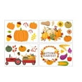 thumbnail image 1 of DefiDgd 4pcs Thanksgiving Stickers Wall Decoration,Thanksgiving Pumpkin Leaves Stickers for Thanksgiving Party Favors Scrapbooking Supplies(A), 1 of 7
