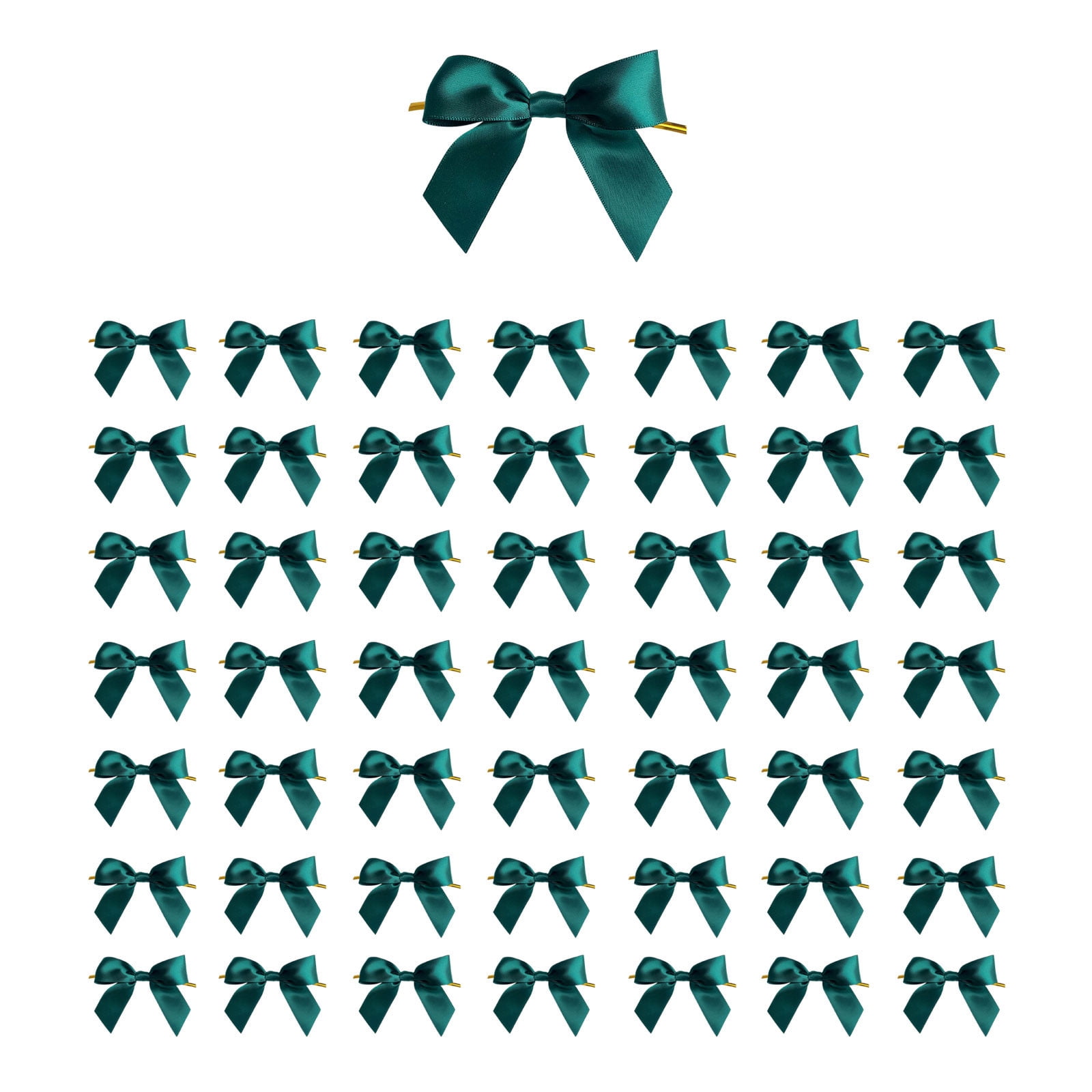 DefiDgd 50pcs Self Adhesive Satin Bows for Gift Wrapping,Small Bows for ...