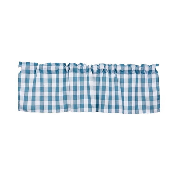DefiDgd 54x18inch Solid Color Small Window Valance Curtains,Modern Rod Pocket Short Curtains for Bathroom Basement Kitchen(A)