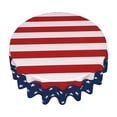 thumbnail image 1 of DefiDgd 59inch 4th of July Patriotic Round Tablecloth,Waterproof Heat Resistant Reusable Star Patriotic Memorial Day Table Cover for Holiday Kitchen Picnic Dinner Party Home Decor(B), 1 of 6