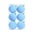 thumbnail image 1 of DefiDgd 6pcs 2.36inch Christmas Velvet Balls Ornaments for Xmas Tree,Flocked Shatterproof Velvet Christmas Balls Hanging Decoration for Xmas Tree Holiday Home Wedding Party Decoration(Light Blue), 1 of 6