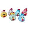 DefiDgd 6pcs Easter Fabric Chick Figurines Tabletop Decorations,Rustic Plaid Patterned Chick Figurines for Farmhouse Spring Home Kitchen Office Desk Shelf Decor
