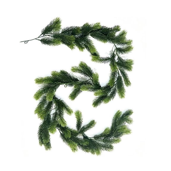 DefiDgd 71inch Faux Lemon Leave Garland Hanging Decoration,Faux Fruit Spring Summer Green Plant Vines for Wedding Holiday Kitchen Living Room Wall Home Door(B)