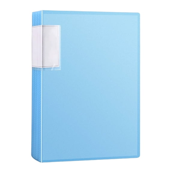 DefiDgd A4 Semi-Transparent File Folder,30Pages Plastic Document Holder,Accordion Style Closure Insert Page Organizer for Home Office Classroom Business File Paper Organization(B)