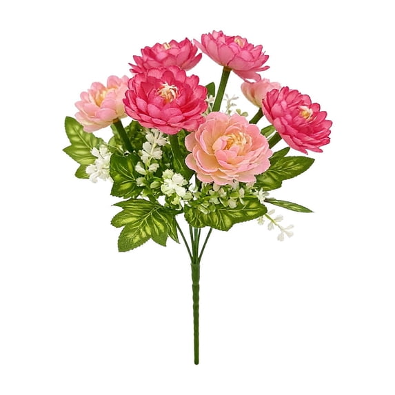 DefiDgd Artificial Lotus Flowers with 6Heads and Long Stem,Vase Filling Fake Silk Flower Bouquet for Home Wedding Dining Table Centerpiece Party Garden Decoration(Pink)