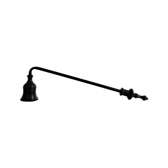 DefiDgd Candle Snuffer with Long Handle,Vintage Style Decorative Candle Extinguisher,Wick Flame Snuffer for Home Bedroom Party Candlelight Dinner(Black)