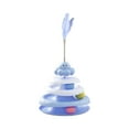 thumbnail image 1 of DefiDgd Cat Roller Toys 3-Tier Turntable Track with Colorful Balls,Turntable Cat Tower Toy for Bored Indoor Adult Cats,Funny Puzzle Self Play Cats Exercise Toys(Blue), 1 of 6