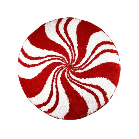 DefiDgd Christmas Bathroom Rug Floor Decoration,Christmas Santa Claus Rug Christmas Bath Mat,Absorbent Bathtub Bathroom Doormats Non Slip Washable Toilet Decoration(E)