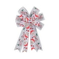 thumbnail image 1 of DefiDgd Christmas Bows Festive Ambiance Decorations,Small Christmas Tree Wreaths Bows with Glitter for Garland Wedding Home Holiday Indoor Outdoor Party Decor(Silver), 1 of 6