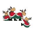 thumbnail image 1 of DefiDgd Christmas Door Corner Decor,Door Topper Christmas Reindeer Frame Decoration,Wood Wall Sign Front Door Decor for Living Room Bedroom Office Outdoor Indoor(A), 1 of 9