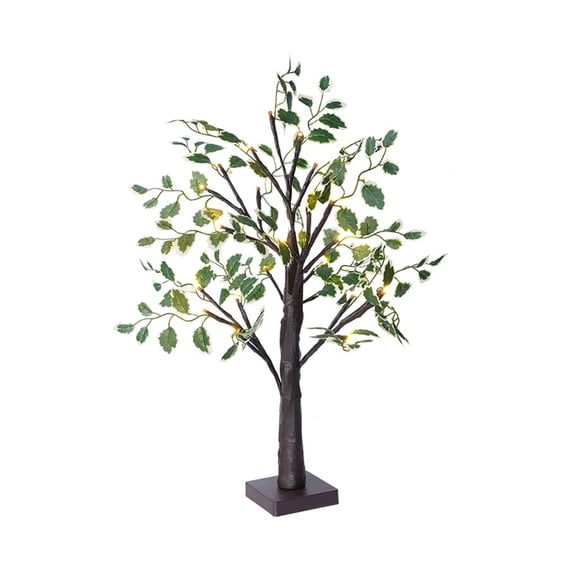 DefiDgd Christmas Faux Mine Tree Light Home Decoration,Tree Lights for Indoor Window Room Bedside Table Home Decoration Lights Christmas Party Scene Decoration(Brown)
