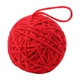 thumbnail image 1 of DefiDgd Christmas Plush Ball Ornaments,Knitted Christmas Ball with Lanyard,Handmade Knitting Supplies Ornaments for Xmas Tree Decoration Farmhouse Home Decoration(C), 1 of 6