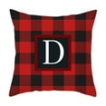 thumbnail image 1 of DefiDgd Christmas Red Plaid Pattern Pillow Covers Home Decoration,29Letters Xmas Throw Pillow Cases Red Cushion Cover for Home Bedroom Couch Sofa Christmas Decorations(D), 1 of 3